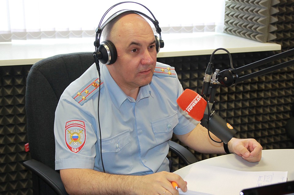 Полковник полиции Вадим Серебрянников в студии радио "КП-Ростов"