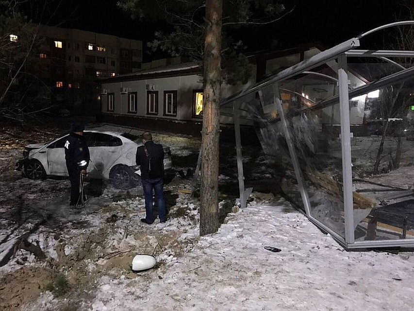 Фото с места аварии в Югре