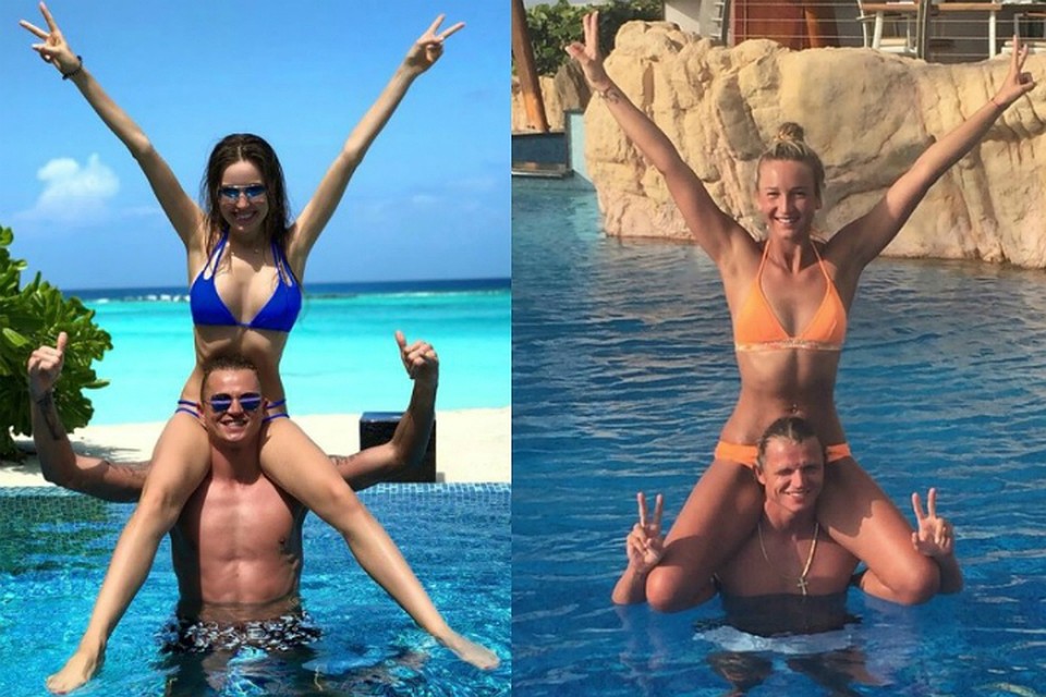 Сравни-ка: снимки сделаны с разницей в 2,5 года. Фото: Instagram Дмитрия Тарасова и архив Ольги Бузовой.