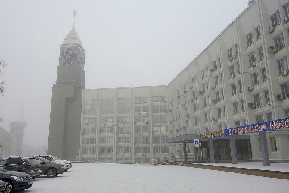 Морозы в Красноярске - пустынные улицы. Даже в центре