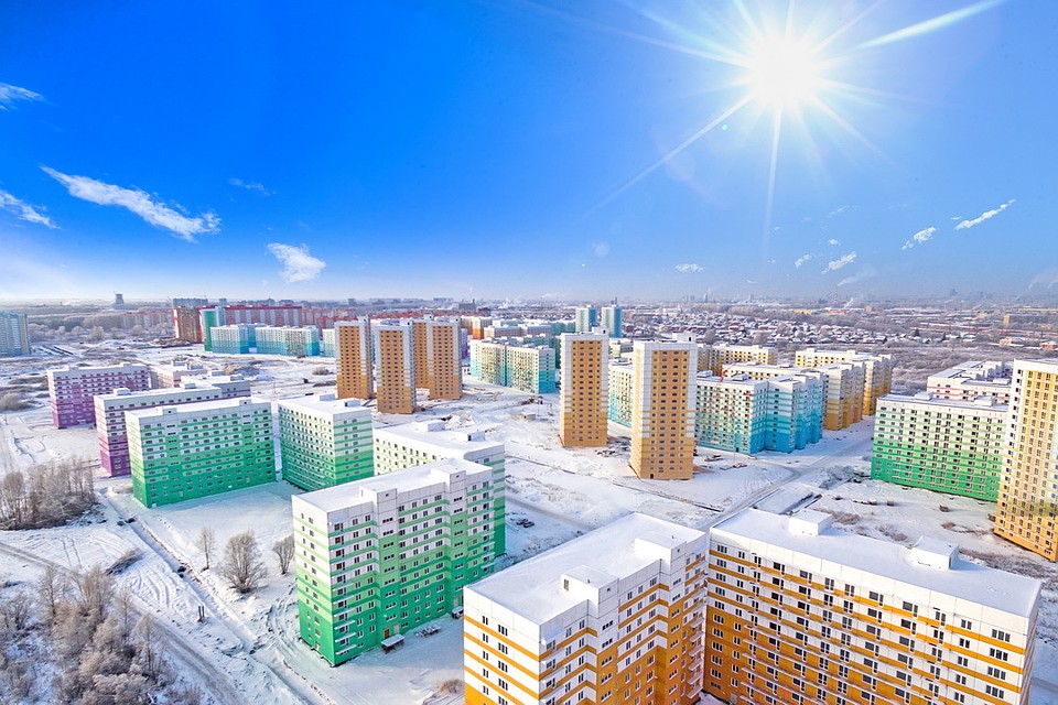 В жилмассиве Просторный в левобережной части города построено в общей сложности 500 тысяч квадратных метров жилья. Фото: предоставлено компанией «Дискус плюс»