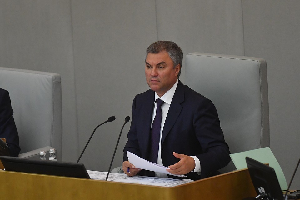 Председатель Государственной Думы РФ Вячеслав Володин