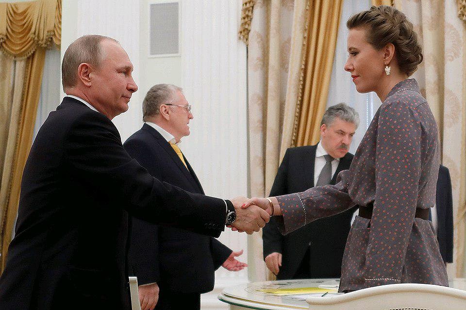 Путин встретился с кандидатами на президентский пост. ФОТО Михаил Метцель/ТАСС