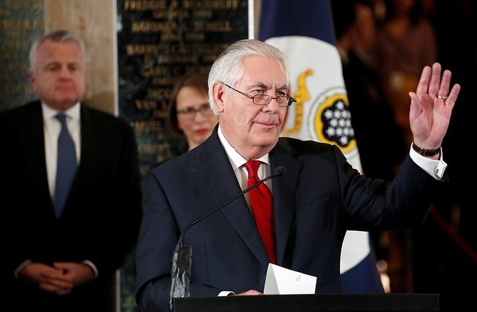Экс-госсекретарь США Рекс Тиллерсон