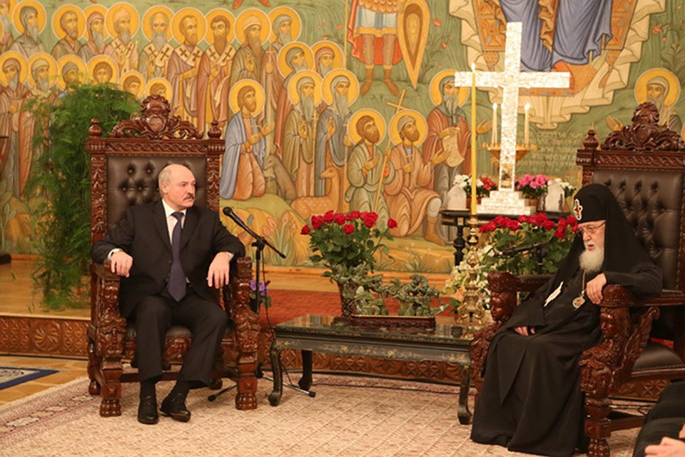 Лукашенко уже встречался с Илией II в 2015 году. Фото пресс-службы президента.