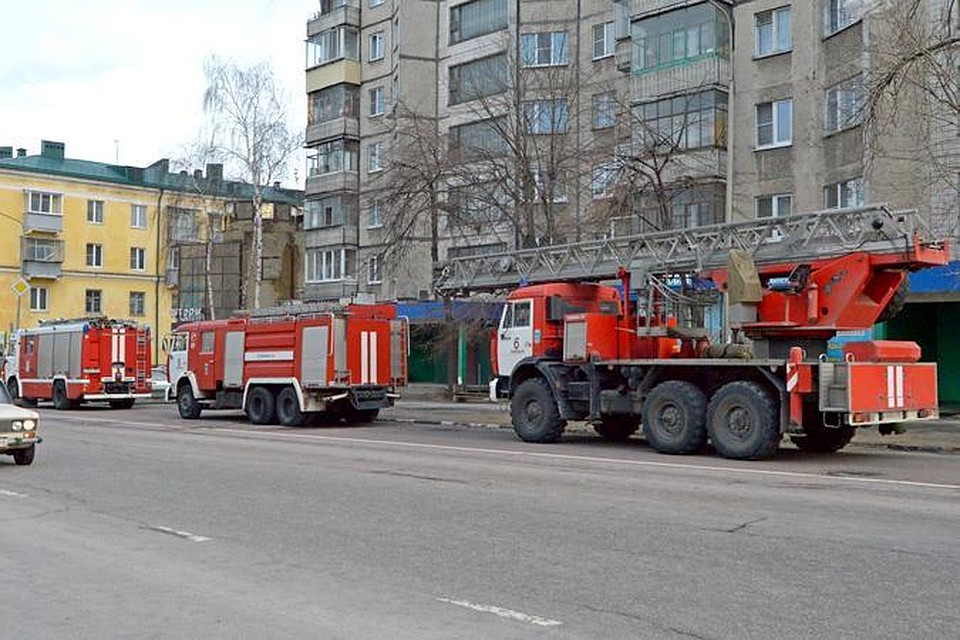 Магазин вспыхнул в Добринке