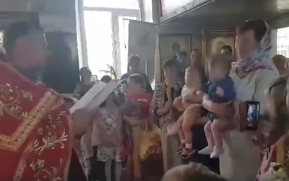 Инцидент в православной церкви.