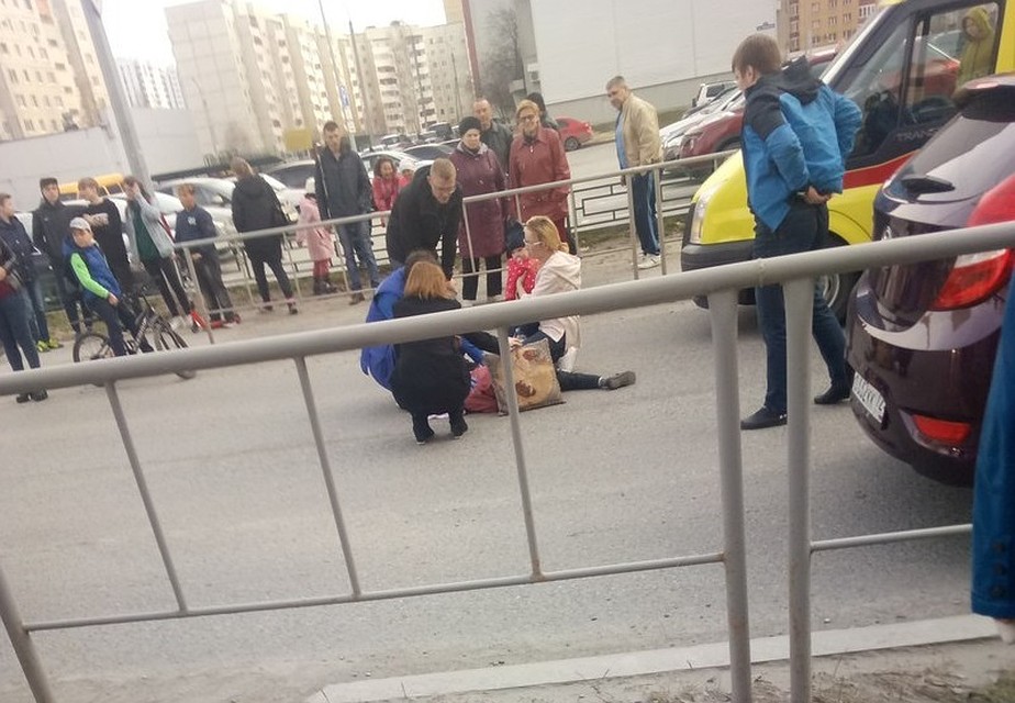 В районе МЖК в Тюмени сбит ребенок. Фото Лилии Фахрутдиновой-Усмановой vk.com