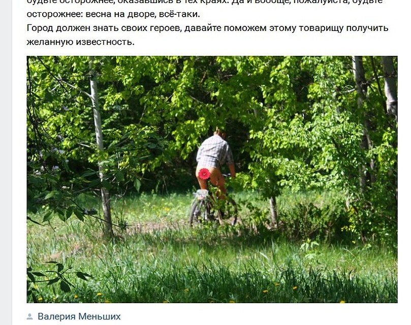 Скриншот поста в "Типичном Воронеже"