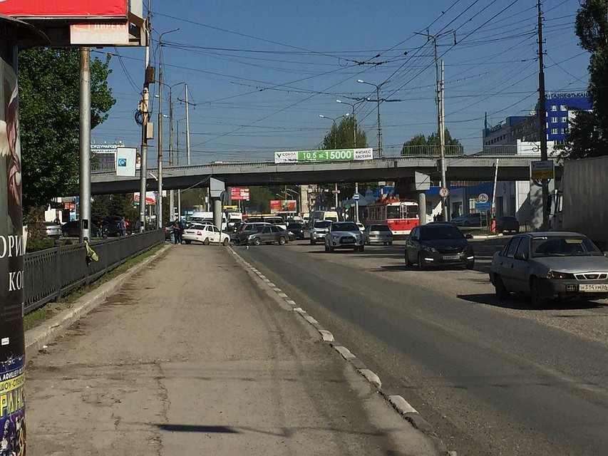 Фотография с места аварии