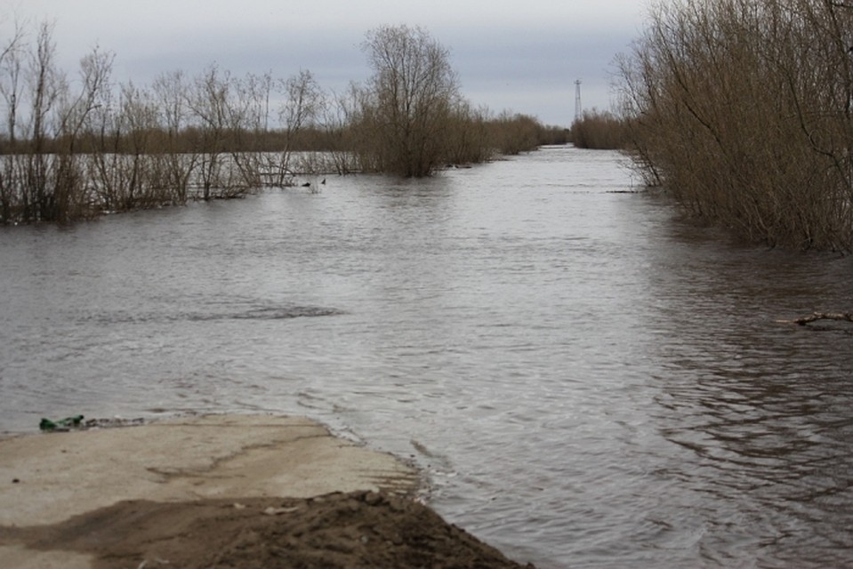 Вода может добраться до жилых домов Даркылаха.