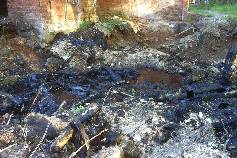 В таком виде территорию вокруг ОКН застала группа туристов во главе с экскурсоводом