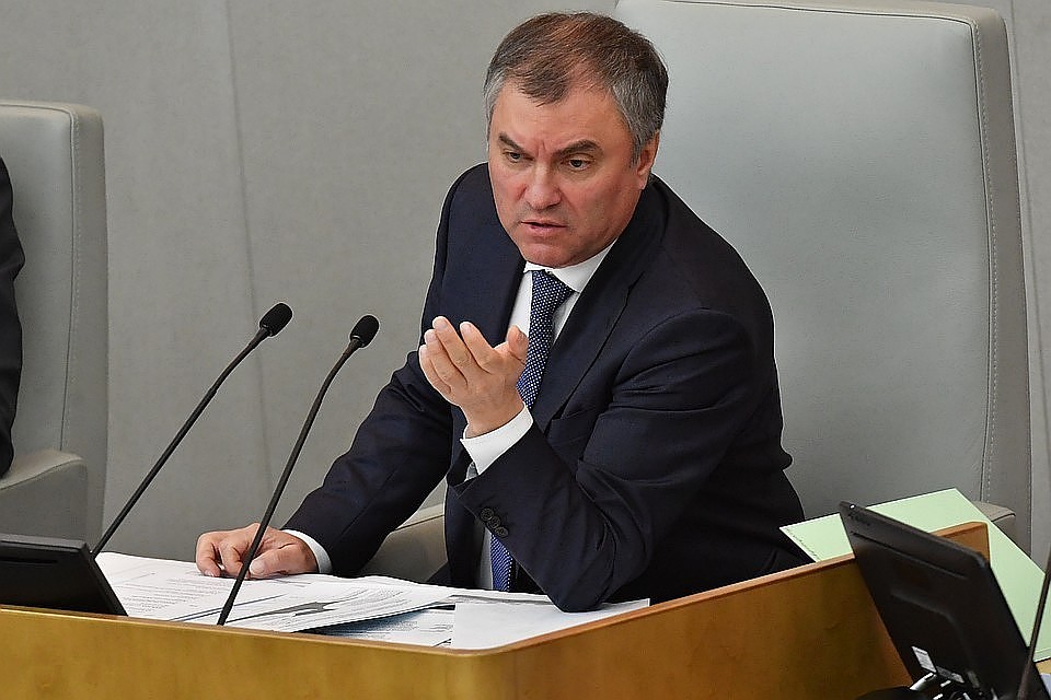 председатель Госдумы Вячеслав Володин