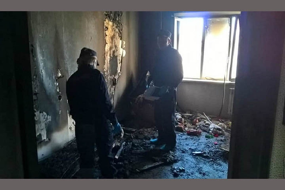На пожаре погибли двое детей, мамы в этот момент дома не было. Фото: sk.gov.by