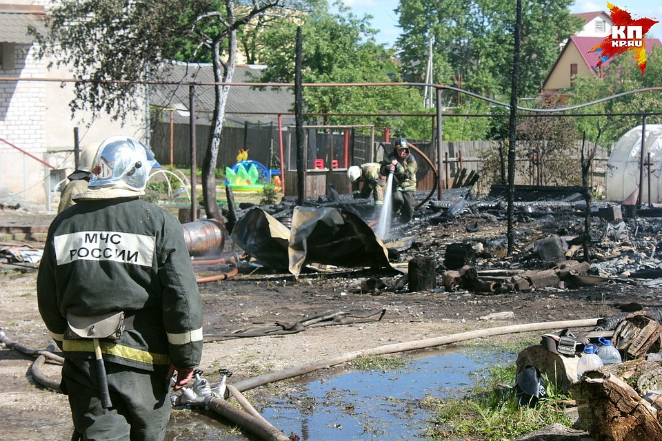 Пожар в Любятово. 30 мая 2018 года.