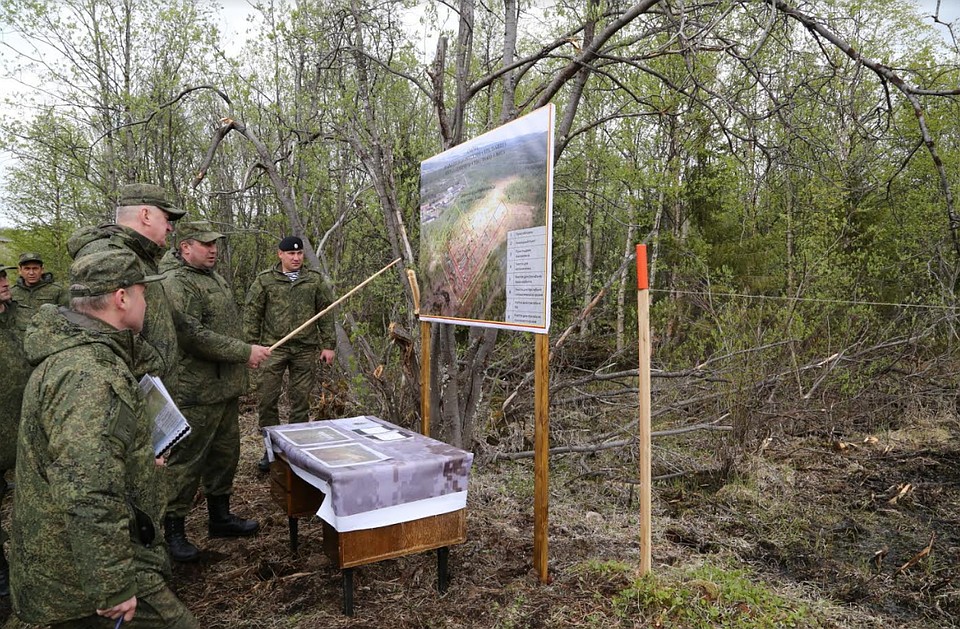 На месте бывших воинских частей строится парк. Фото: пресс-служба Северного Флота