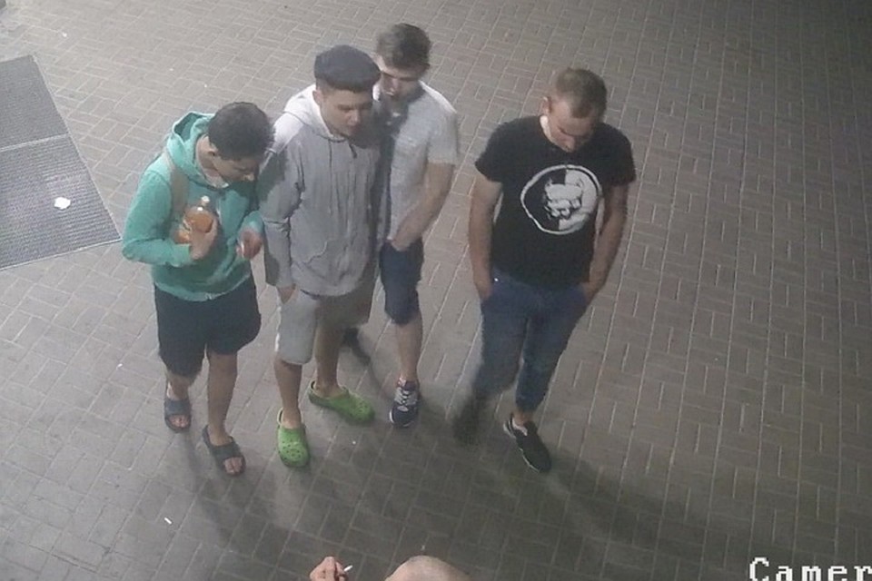 Хулиганы попали на видео камер наблюдения. Фото: ГУВД Минск.