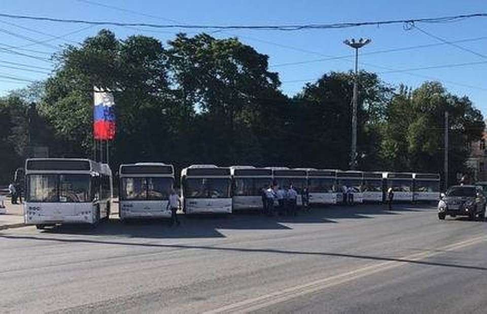 Новые автобусы № 67 и 97.