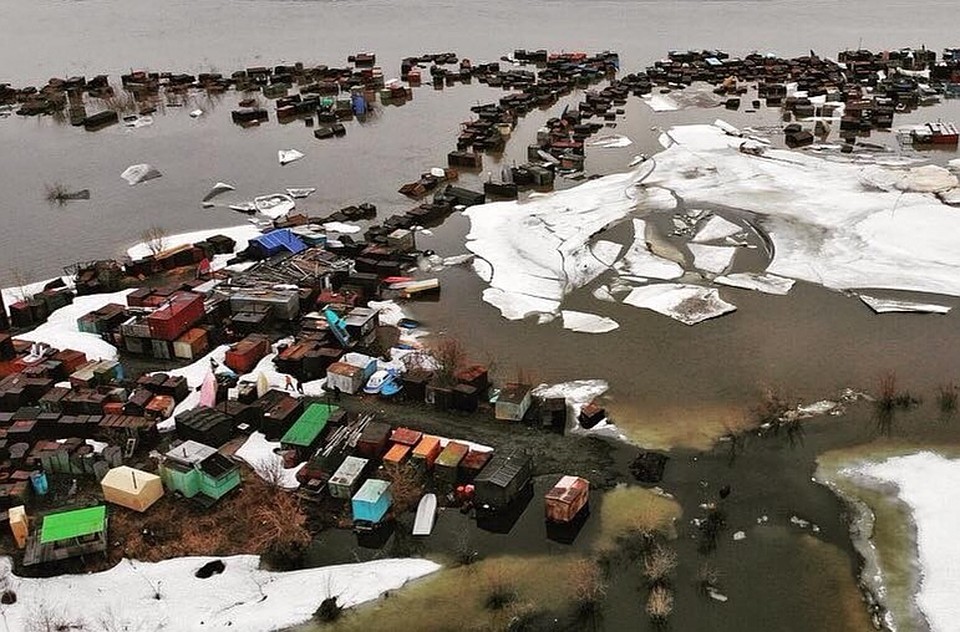 В дачных домиках воды по колено Фото: соцсети