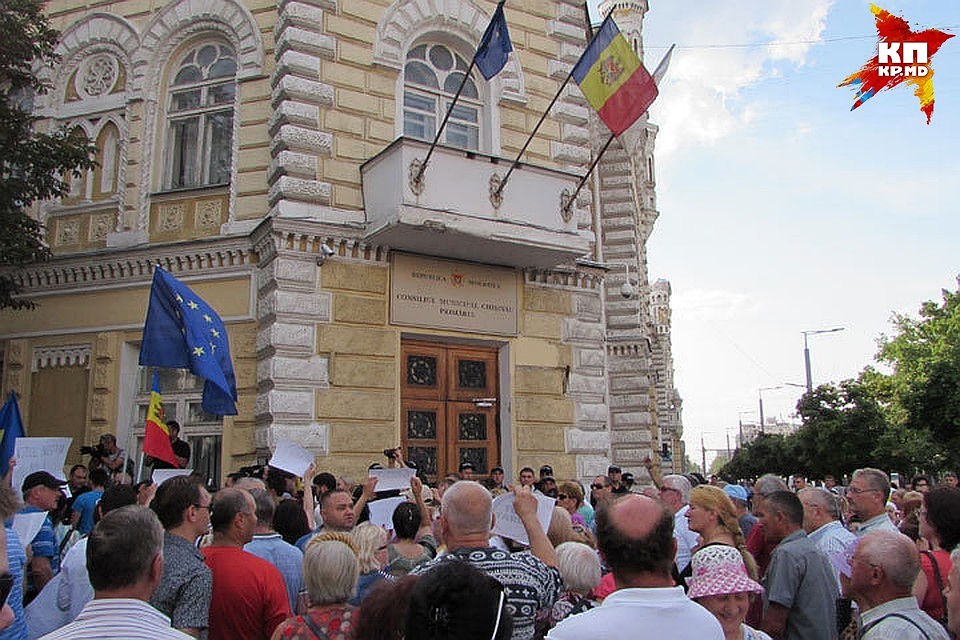 В Кишиневе уже проходили протесты из-за непризнания итогов выборов.