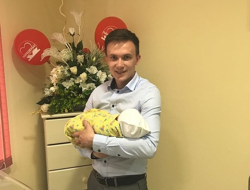 Возможно, на свет появился будущий великий футболист! Фото: архив семьи