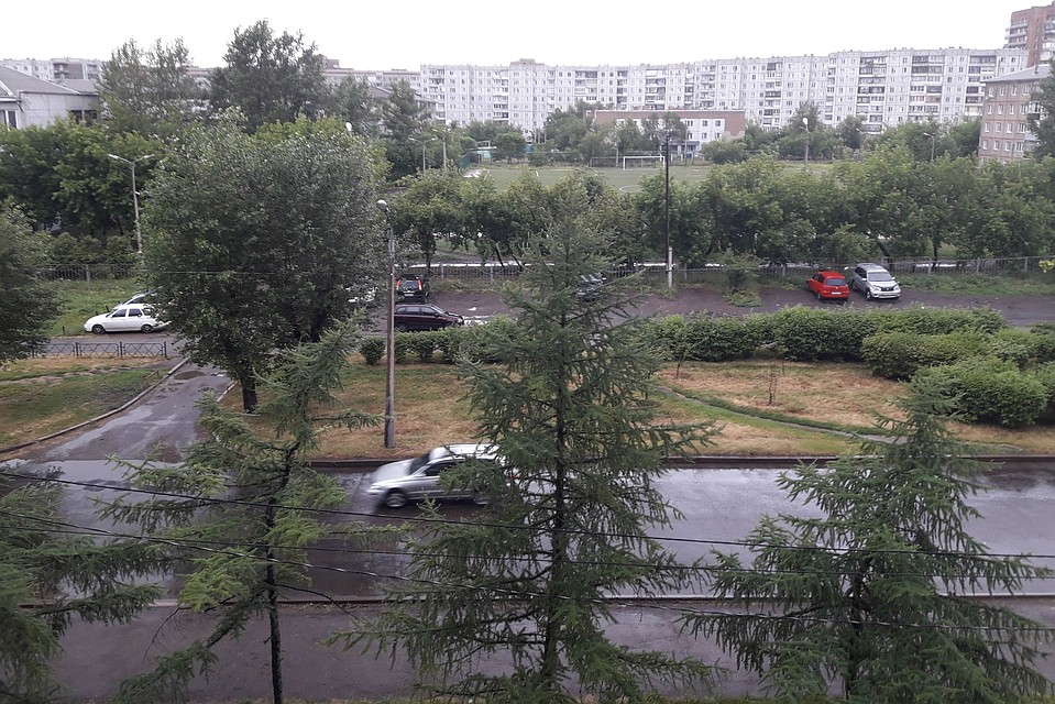 Настоящий ливень обрушился на «Первомайку» уже под утро, 4 июля.