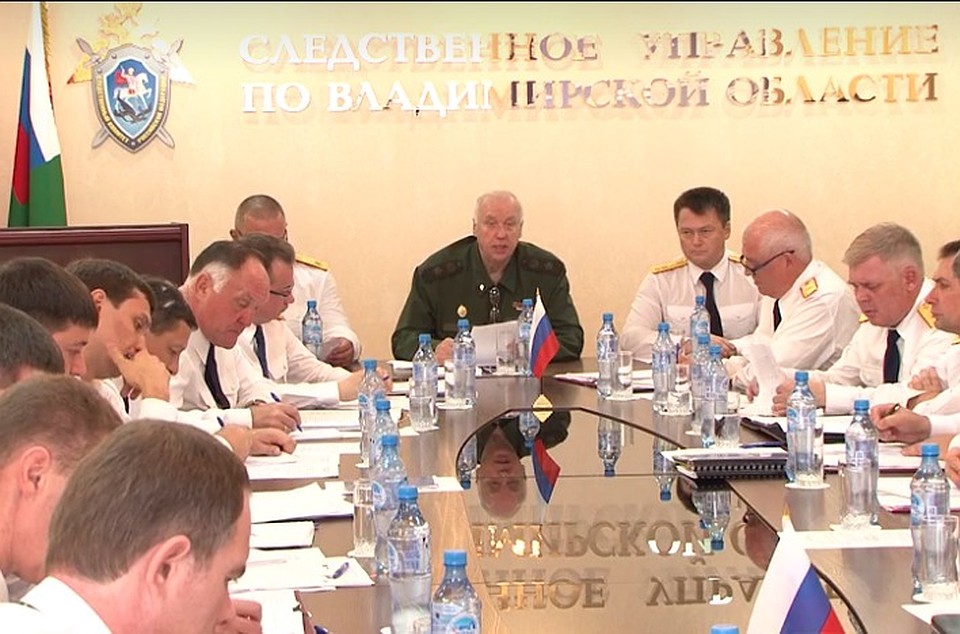 Председатель Следственного комитета России Александр Бастрыкин на оперативном совещании во Владимире