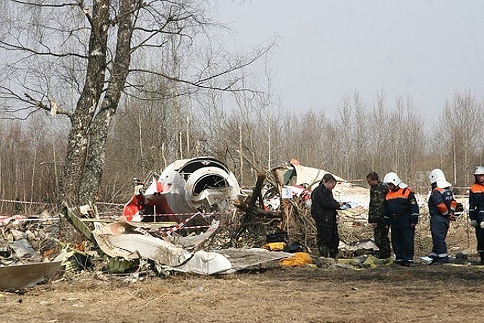На месте крушения Ту-154 под Смоленском. Фото: Николай Дементьев