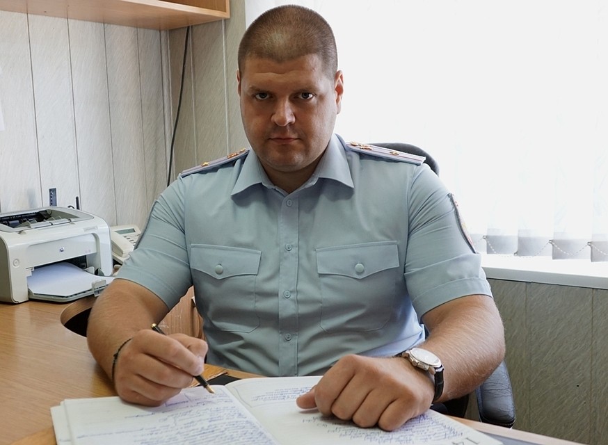 Майор полиции Александр Быков. Фото: ГУ МВД России по РО.