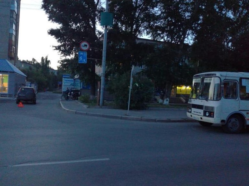 В Томске столкнулись "Хонда" и ПАЗ,