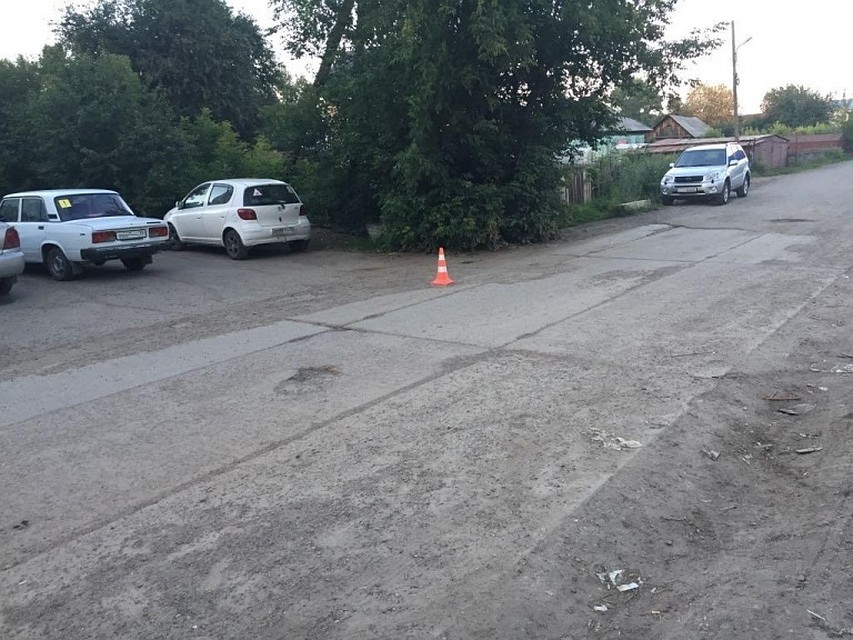 В Томске на улице Строевой иномарка сбила ребенка. Фото: пресс-служба УМВД по Томской области