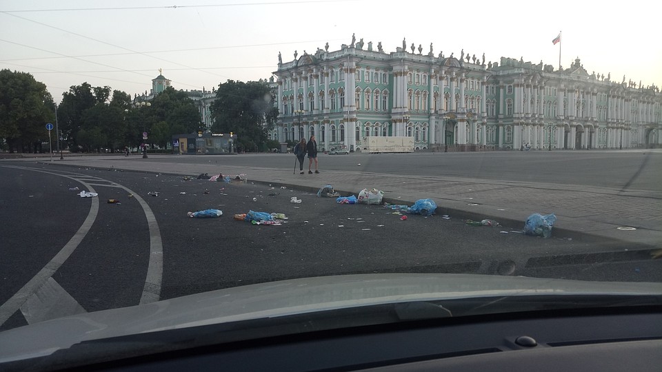 Непривычная для Петербурга картина Фото: ДТП и ЧП/ Вконтакте
