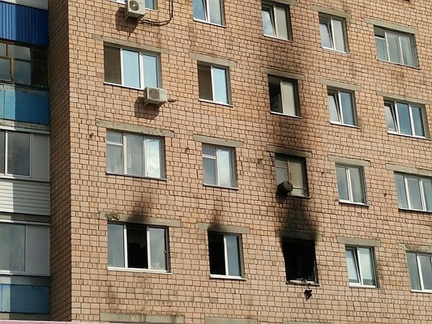 Пожар произошел на 4 этаже