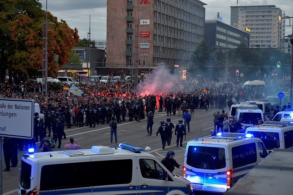 Акции протестов в Хемнице