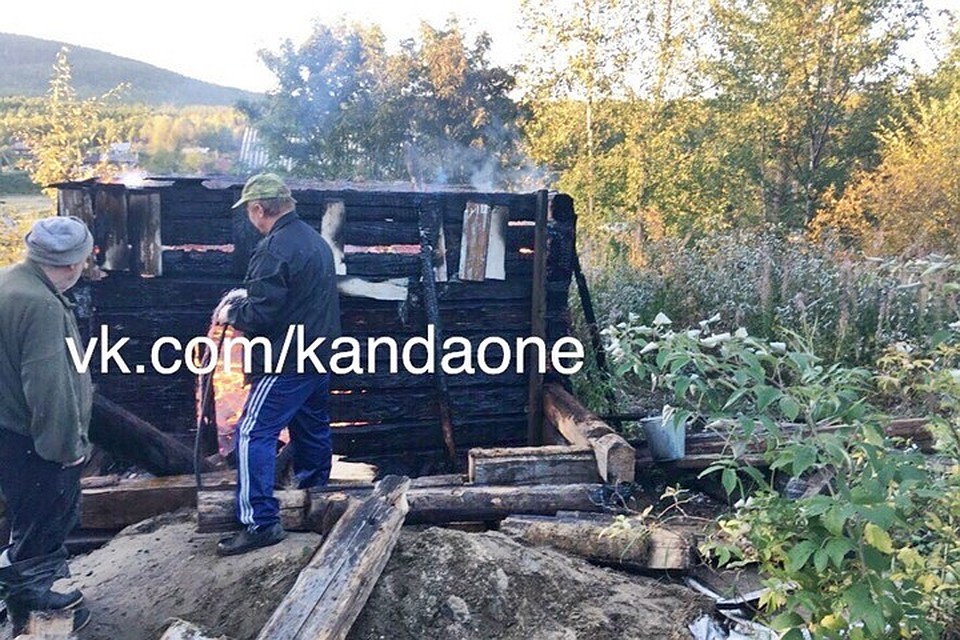 Пожилой мужчина из Колвицы настолько захотел попариться всласть, что случайно спалил старинную баню. Фото: группа "Кандалакша-онлайн"
