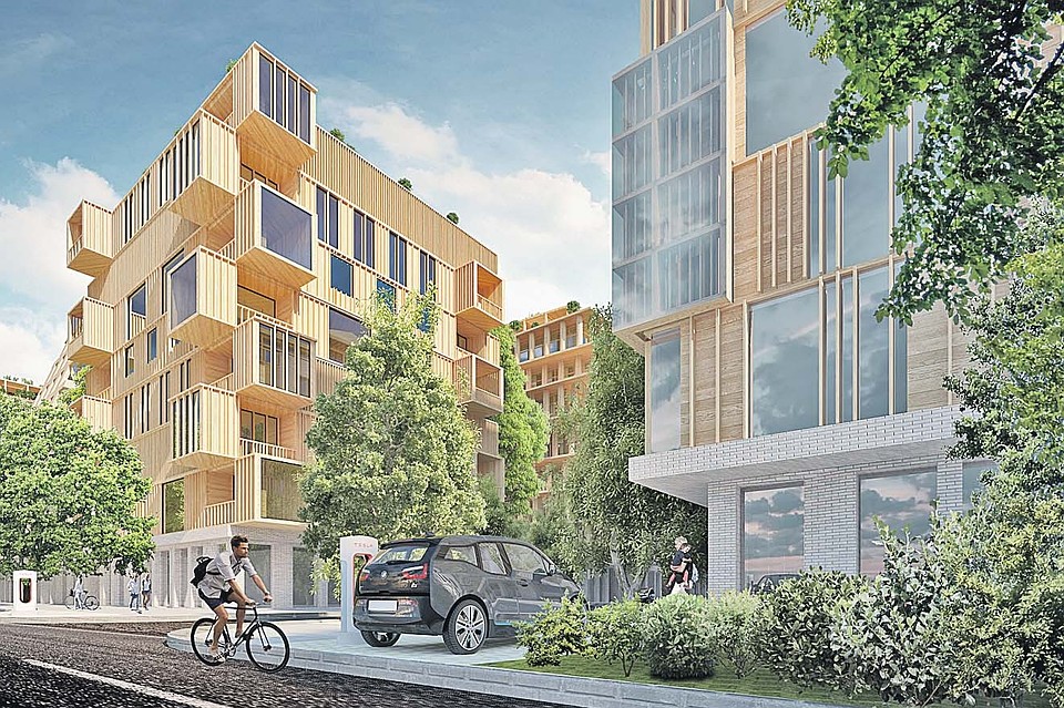 Проект компании Segezha Group - квартал повышенной комфортности Wood City.