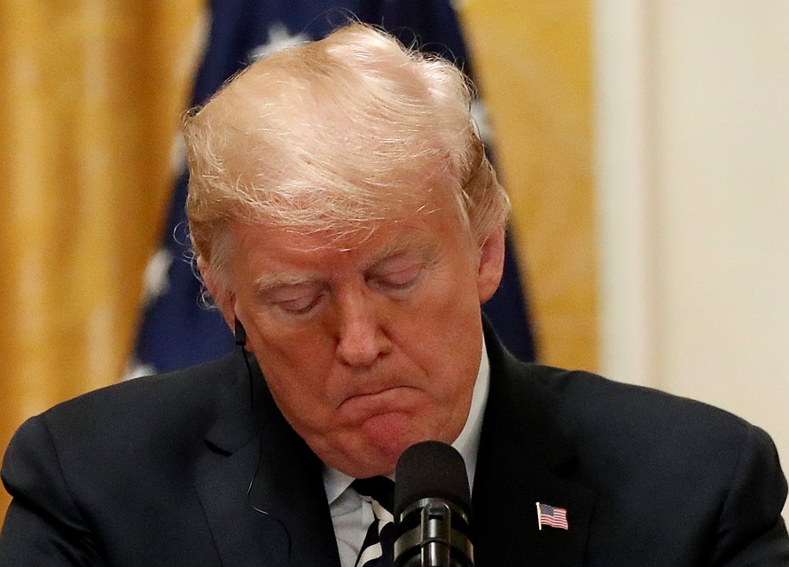 Президент США Дональд Трамп во время пресс-конференции по итогам переговоров со своим польским коллегой.