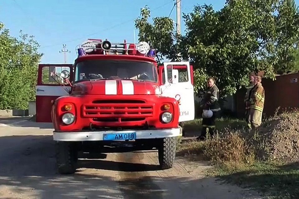 Пожарные предотвратили взрыв (Фото: МВД Приднестровья).