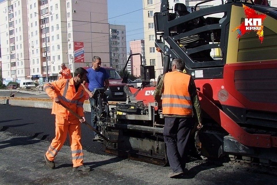 В ходе ремонта уложен новый слой асфальтобетона ЩМА-15.