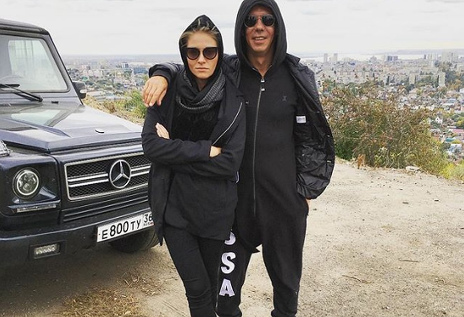 Алексей Панин с актрисой Машей Кроль в Саратове