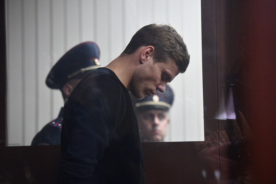 Александр Кокорин на заседании Тверского районного суда,