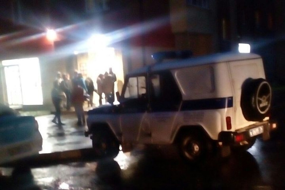 Полиция приехала на помощь охране