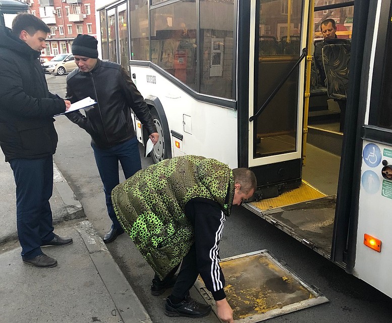 Оборудование для перевозки инвалидов в 67-ом автобусе неисправно.