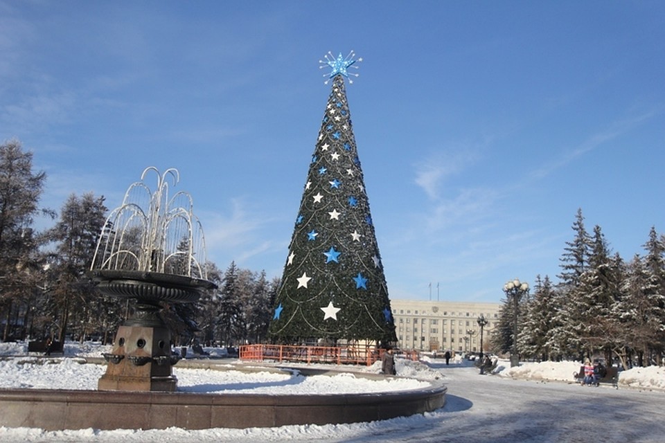 Главную елку в Иркутске начнут монтировать 17 ноября
