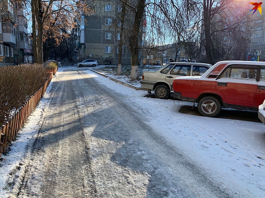 Фотофакт: в Северном районе Орла катки вместо тротуаров