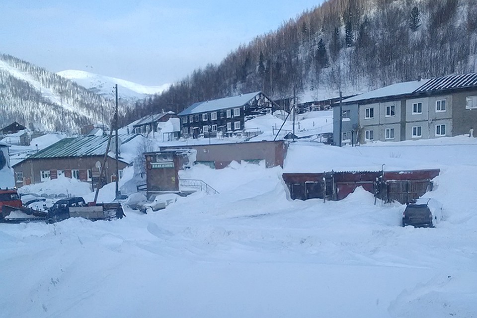 Сегодня в Приисковом нет метели, небо ясное