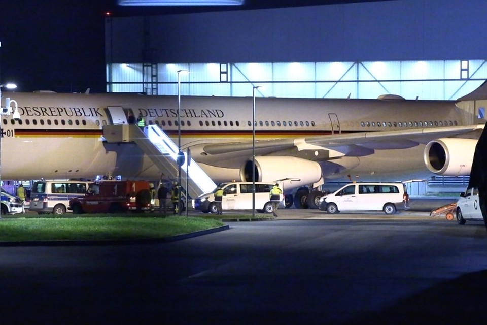 Airbus А340 «Конрад Аденауэр», который должен был доставить канцлера ФРГ Ангелу Меркель в Аргентину