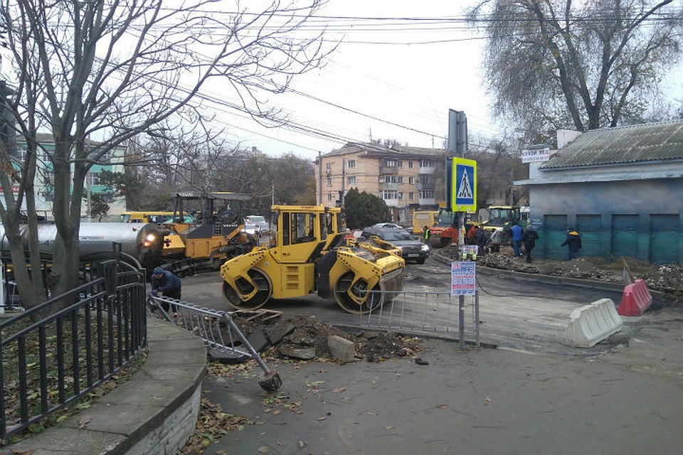 Ремонт дорог в Симферополе вышел на финишную прямую
