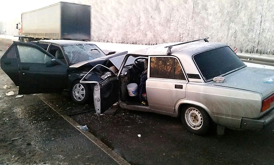 Фото с места ДТП.