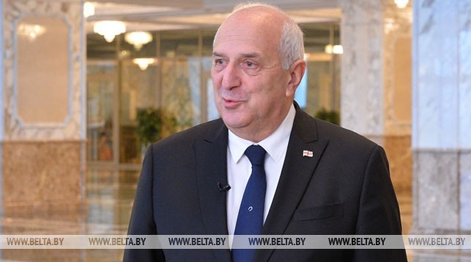 Лукашенко встретился с послом Грузии Валерием Кварацхелие. Фото: belta.by